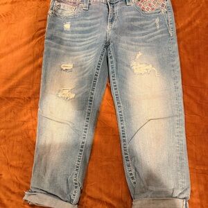 Miss Me Light Blue Distressed Boyfriend Jeans